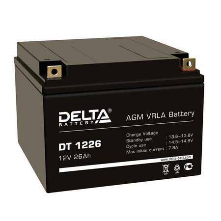 Аккумулятор Delta DT 1226 (26 А/ч 12V)