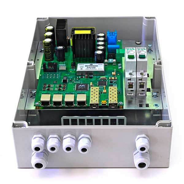 Tfortis PSW-2G+ Уличный гигабитный оптический коммутатор с технологией РоЕ+;  