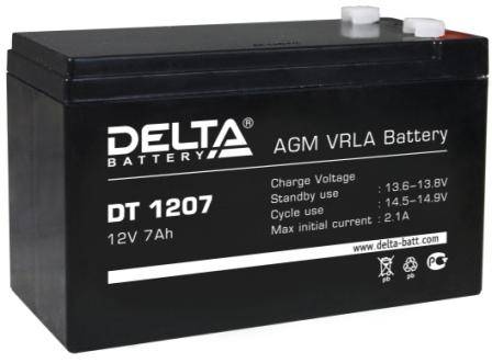 Аккумулятор Delta DT 1207 (7 А/ч 12v)
