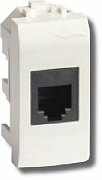 Розетка RJ-45 Brava 1 модуль белая (76647B) в Хабаровске