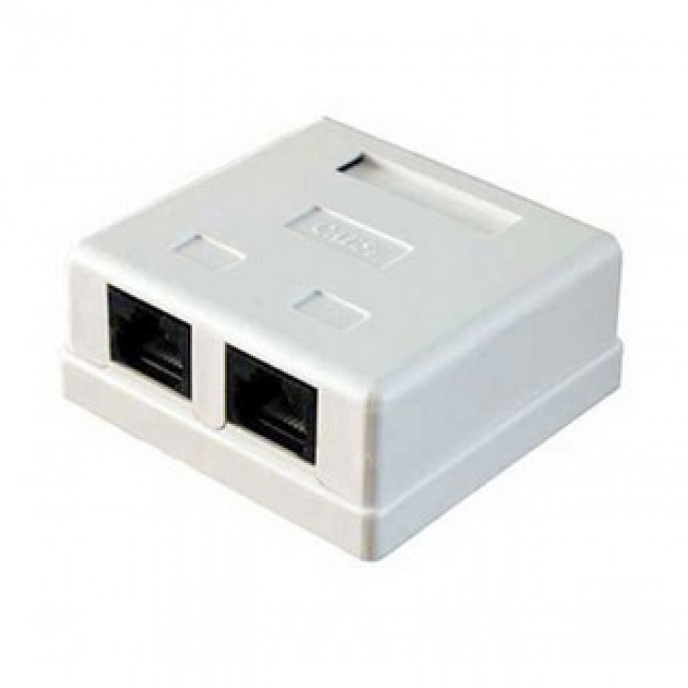 Розетка комп.2*RJ-45, двухместная, REXANT в Хабаровске