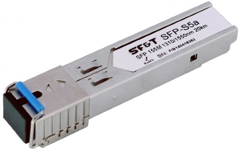 OSNOVO SFP-S5a - Oптический SFP модуль. До 1,25Гбит/с. Расстояние передачи по одномодовому волокну д
