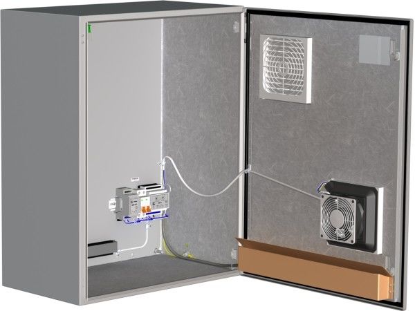 ТШ-2-В1 термошкаф с обогревом и вентиляцией -50°C до +50°C. Класс защиты IP 55