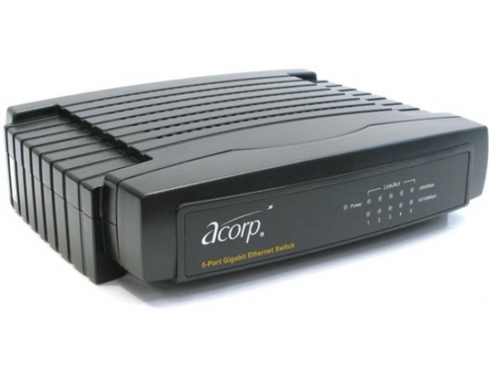 Коммутатор Acorp Ethernrt SwitchHub 5port в Хабаровске